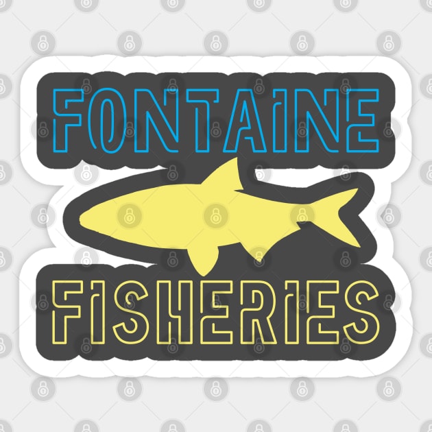 Fontaine Fisheries (Rapture) – Modern Version Sticker by fandemonium